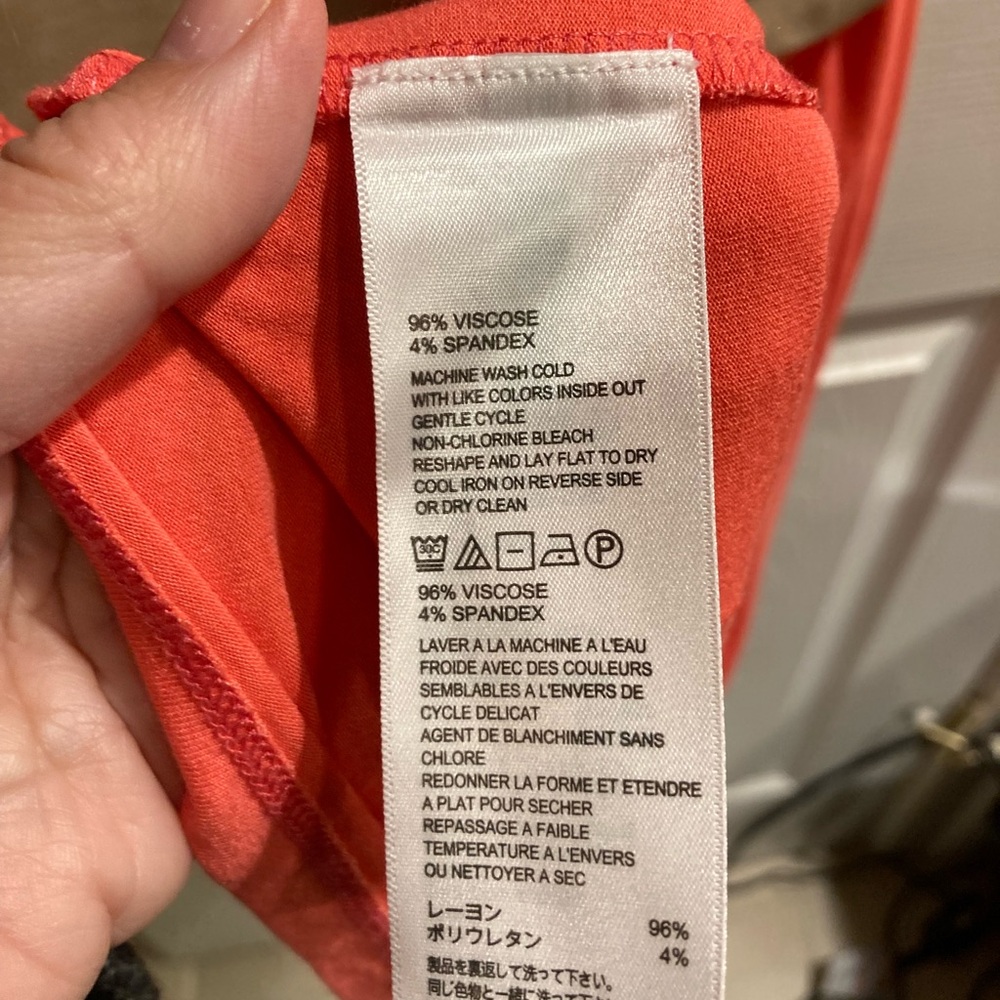 Tommy Bahama Pink and Orange Sleeveless Dress size m EUC - Picture 5 of 6
